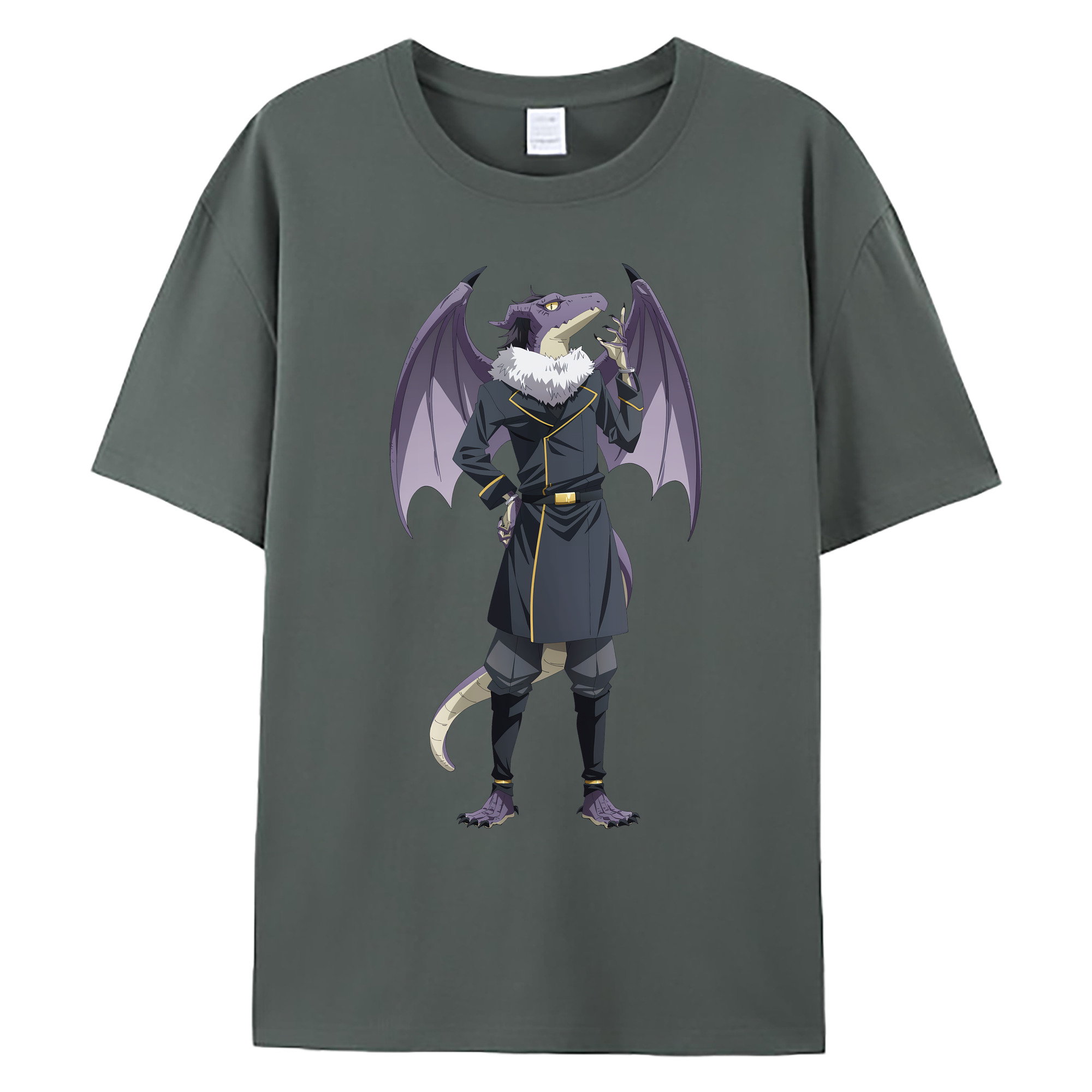 （画像用） 転スラ Regarding Reincarnated to Slime 綿100％ メンズ半袖Tシャツ｜肌触りやわらか＆通気性